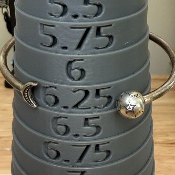 Pandora Moments Moon & Stars Open Bangle Sterling Silver 925 ALE Crescent Design - Picture 2 of 16